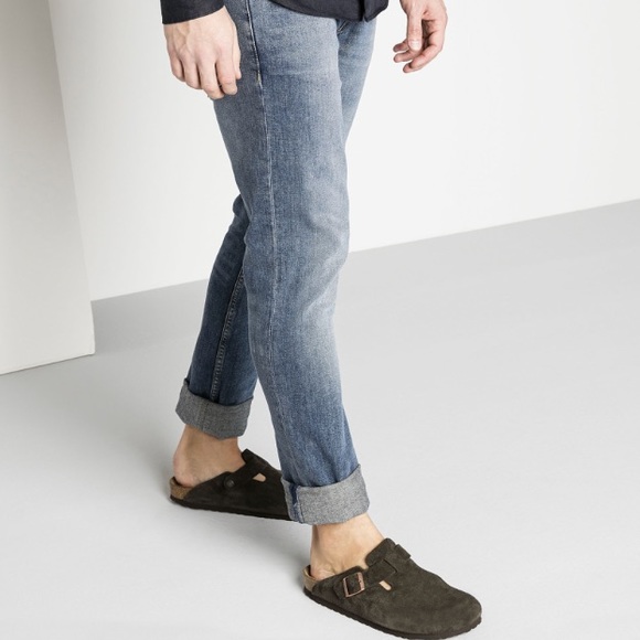 birkenstock boston suede mocha